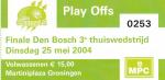 Finale playoffs tegen Den Bosch