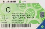 Halve finale playoffs, uit tegen Amsterdam