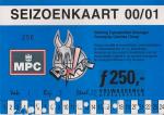 Seizoenkaart 2000-2001, geplaceerd