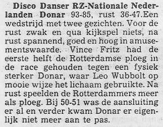 Disco Danser RZ - Nationale Nederlanden Donar