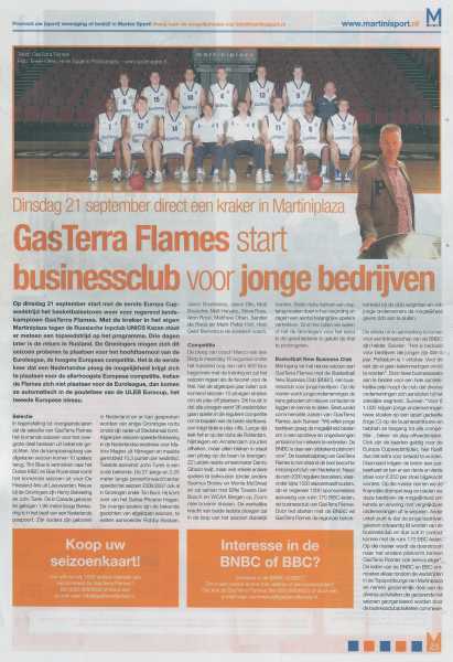 GasTerra Flames start businessclub voor jonge bedrijven