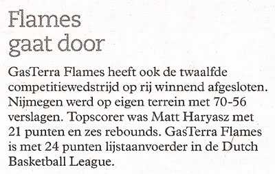 Flames gaat door