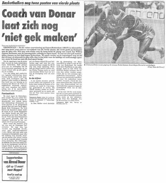 Coach van Donar laat zich nog \'niet gek maken\'