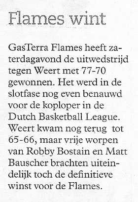 Flames wint