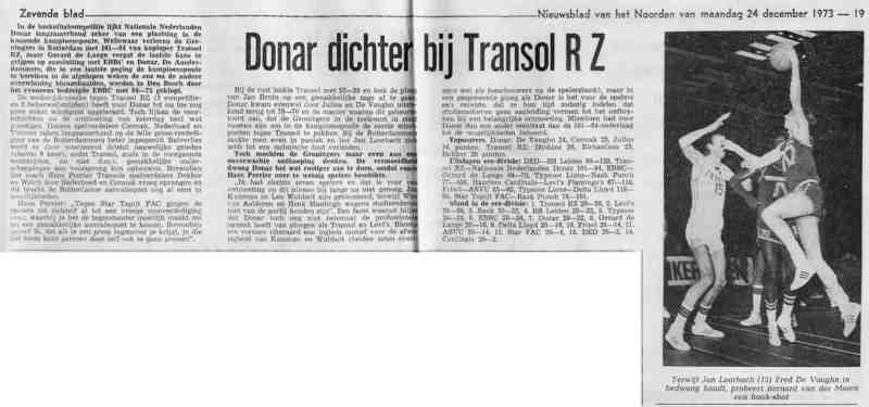 Donar dichter bij Transol RZ