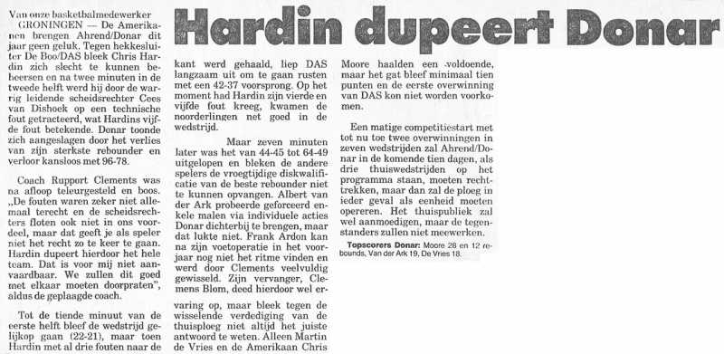 Hardin dupeert Donar