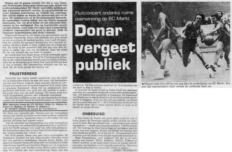 Donar vergeet publiek