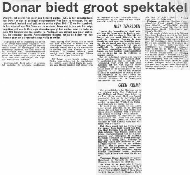 Donar biedt groot spektakel