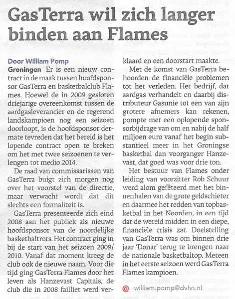 GasTerra wil zich langer binden aan Flames