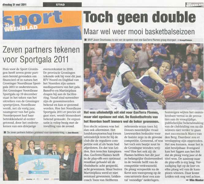 Zeven partners tekenen voor Sportgala 2011 / Toch geen double