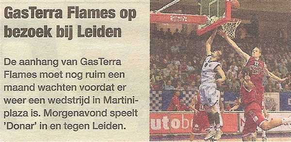 GasTerra Flames op bezoek bij Leiden