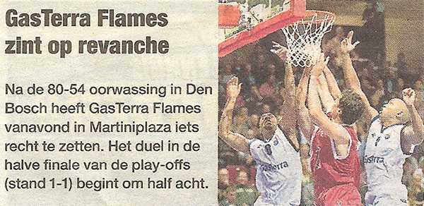 GasTerra Flames zint op revanche