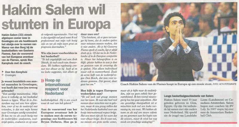 Hakim Salem wil stunten in Europa