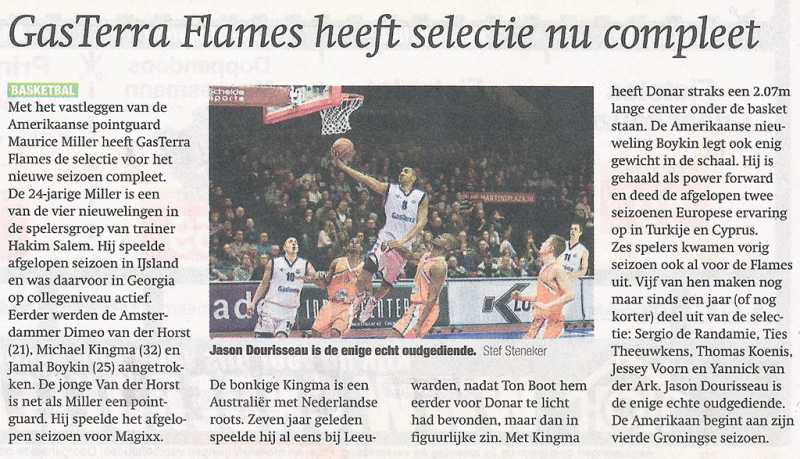 GasTerra Flames heeft selectie nu compleet