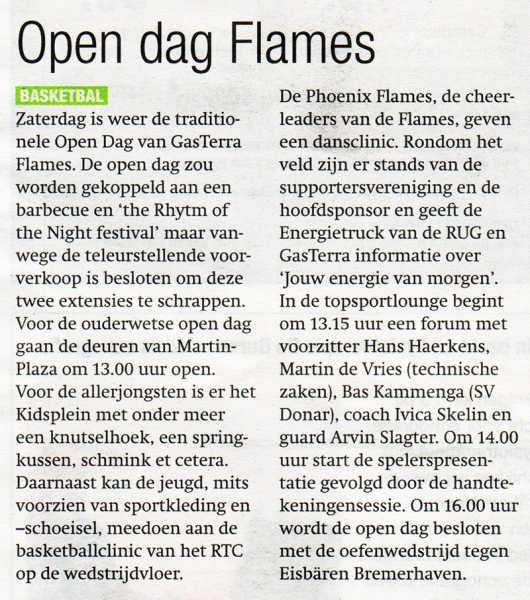 Open dag Flames