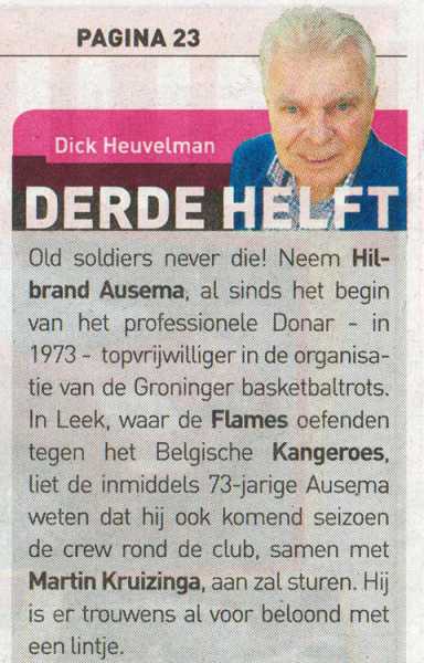 Column 'Derde Helft'