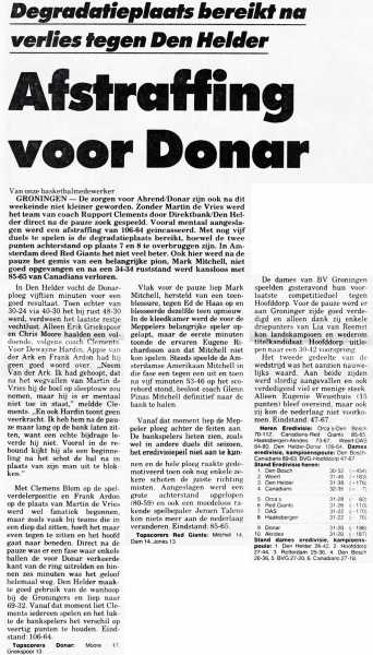 Afstraffing voor Donar