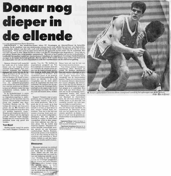 Donar nog dieper in de ellende