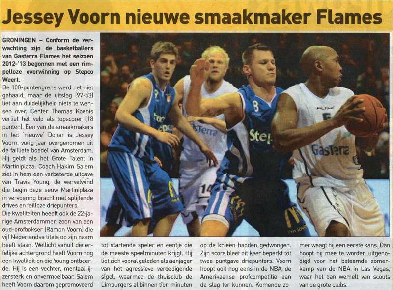 Jessey Voorn nieuwe smaakmaker Flames