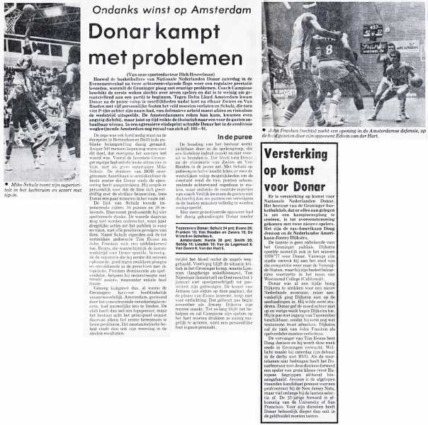 Donar kampt met problemen