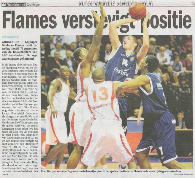 Flames verstevigt positie