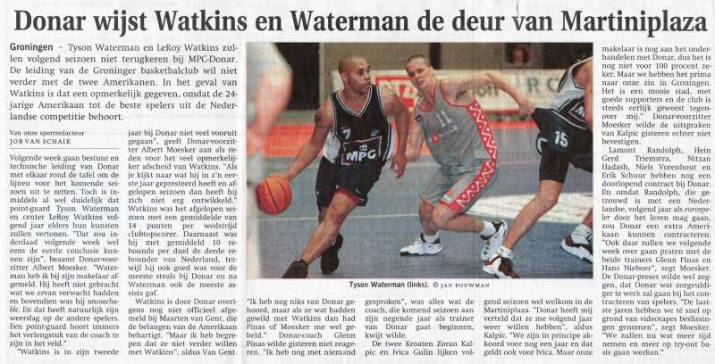 Donar wijst Watkins en Waterman de deur van Martiniplaza