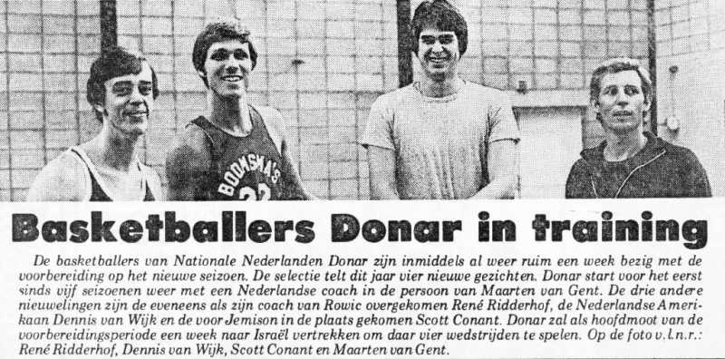 Basketballers Donar in training