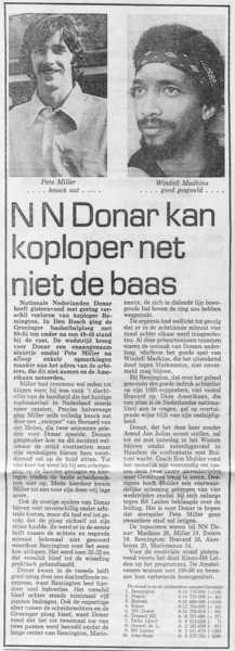 NN Donar kan koploper net niet de baas