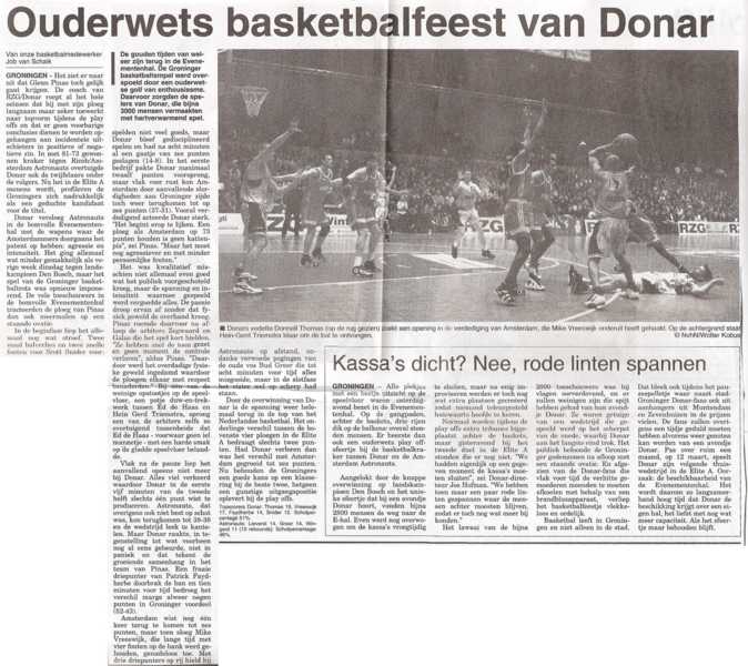 Ouderwets basketbalfeest van Donar