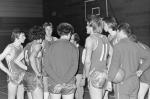 Timeout tijdens een wedstrijd tegen Haarlem Cardinals