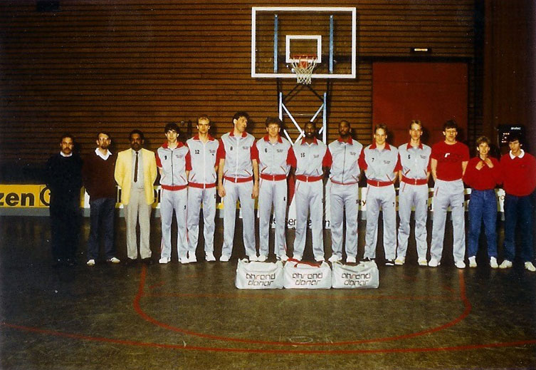 Teamfoto Ahrend Donar 1986-1987