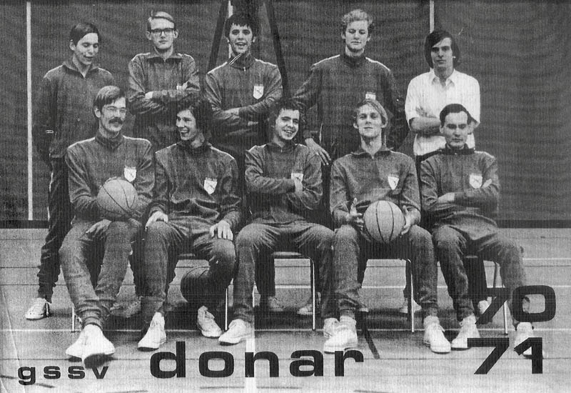 Teamfoto GSSV Donar 1970-1971