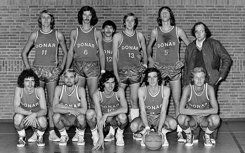 Teamfoto GSSV Donar 1972-1973 © Bauke van Stempvoort