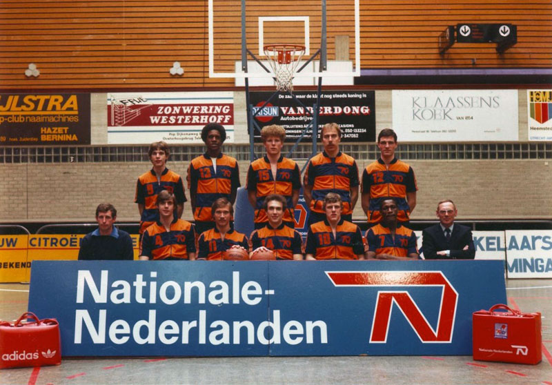 Teamfoto Nationale Nederlanden Donar 1981-1982