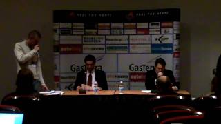 Persconferentie na afloop GasTerra Flames - Amsterdam