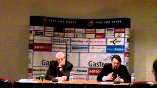 Persconferentie GasTerra Flames - Aris Friesland 12-02-2011