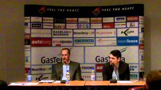 Persconferentie tegen WCAA Giants 26-02-2011