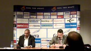 Persconferentie GasTerra Flames - BS Weert