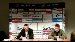 Persconferentie wedstrijd 3 halve finale play-offs