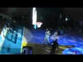 Henry Bekkering tijdens dunkwedstrijd All Star Gala