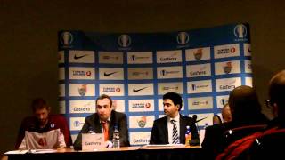 Persconferentie GasTerra Flames - Nymburk